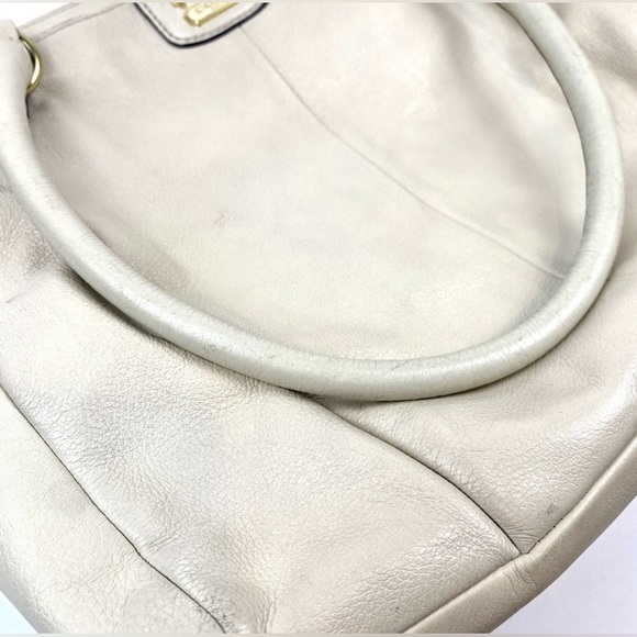 Coach Madison Kara Ivory White Leather Carryall Tote - Picture 16 of 16